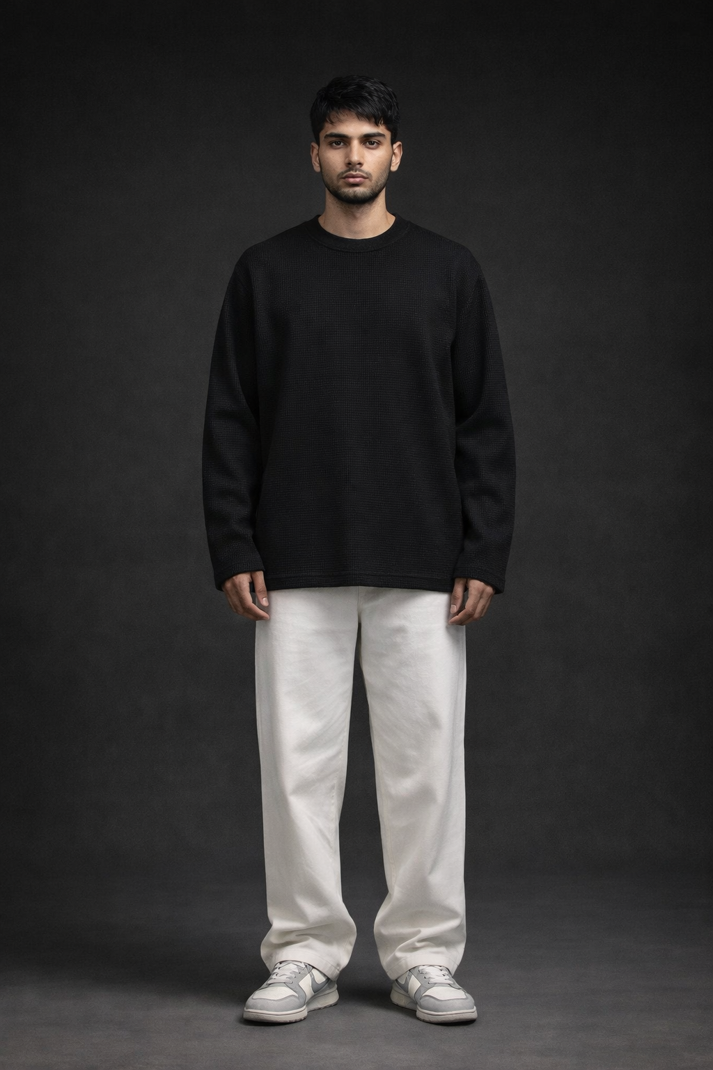 Midnight waffle longsleeve