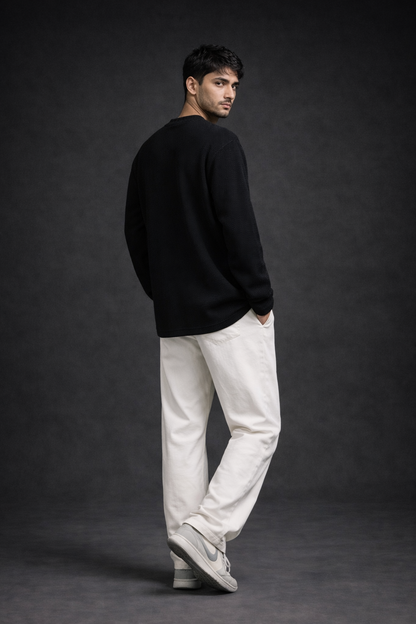 Midnight waffle longsleeve