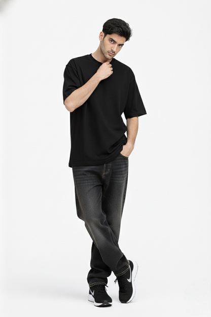 Essential Black Oversized Tee