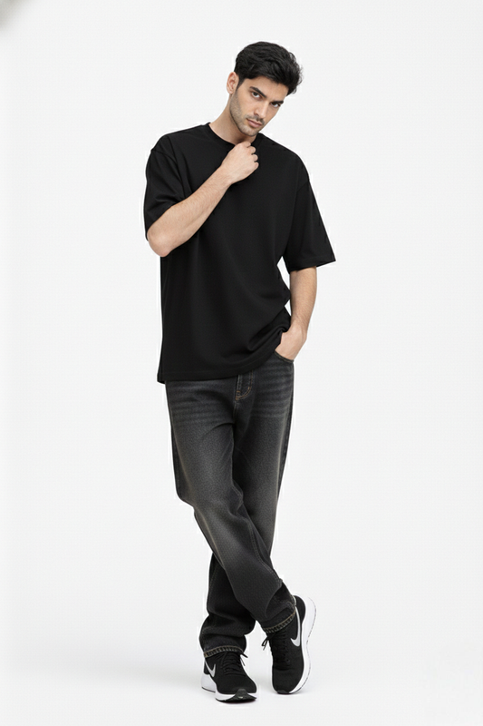 Essential Black Oversized Tee