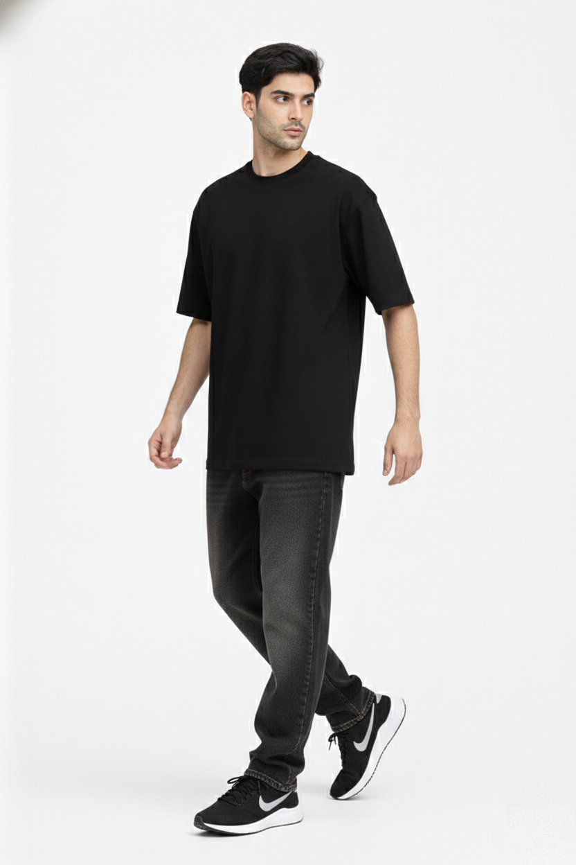 Essential Black Oversized Tee