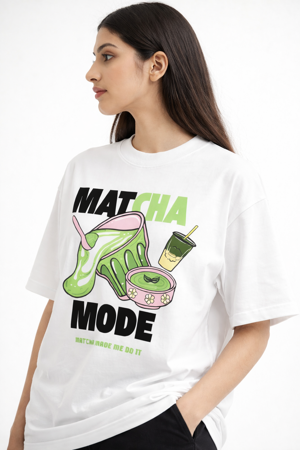 Matcha Mode Oversized Tee