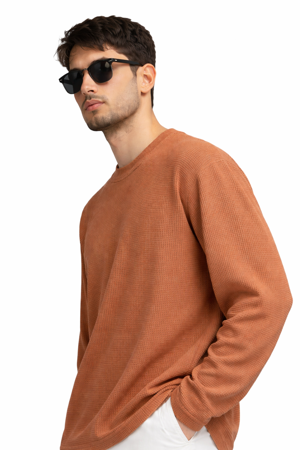 Terra Grid Oversized Waffle Longsleeve
