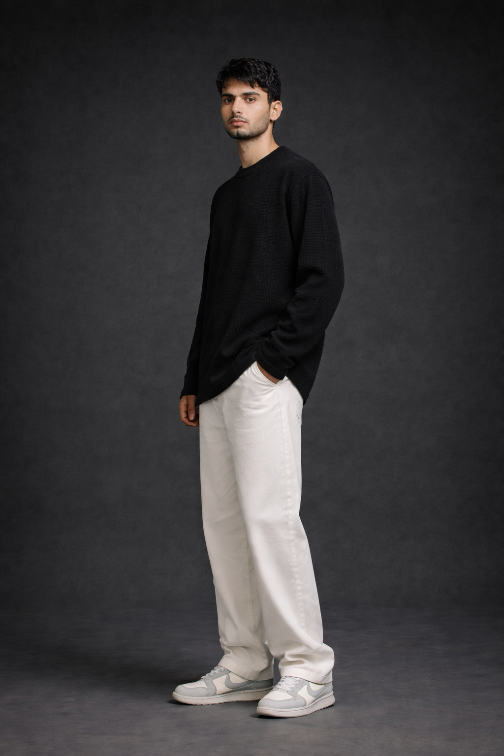 Midnight waffle longsleeve