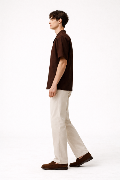 Chocolate Brown Camp Shirt